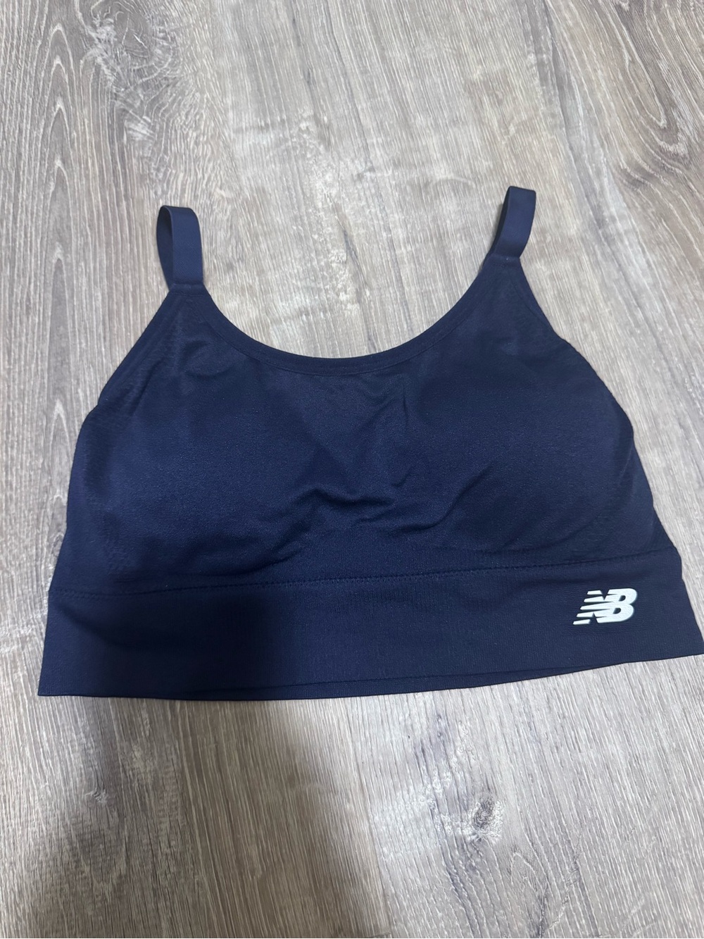 New Balance Navy Blue Light-Support Sports Bralette